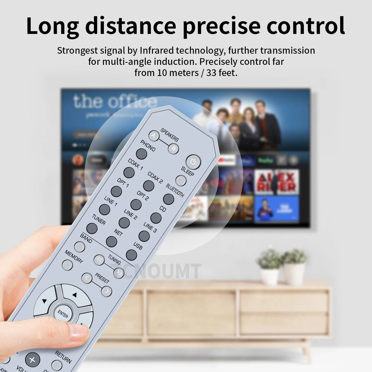 RAX37 ZY109000 Remote Control For Yamaha Stereo Receivers R-N803 RN803