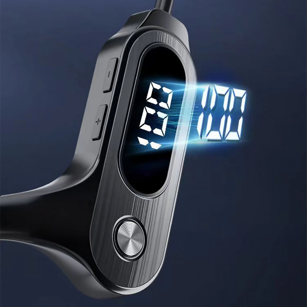Bone Conduction Headphones Stable Transmission LED Digital Screen Work