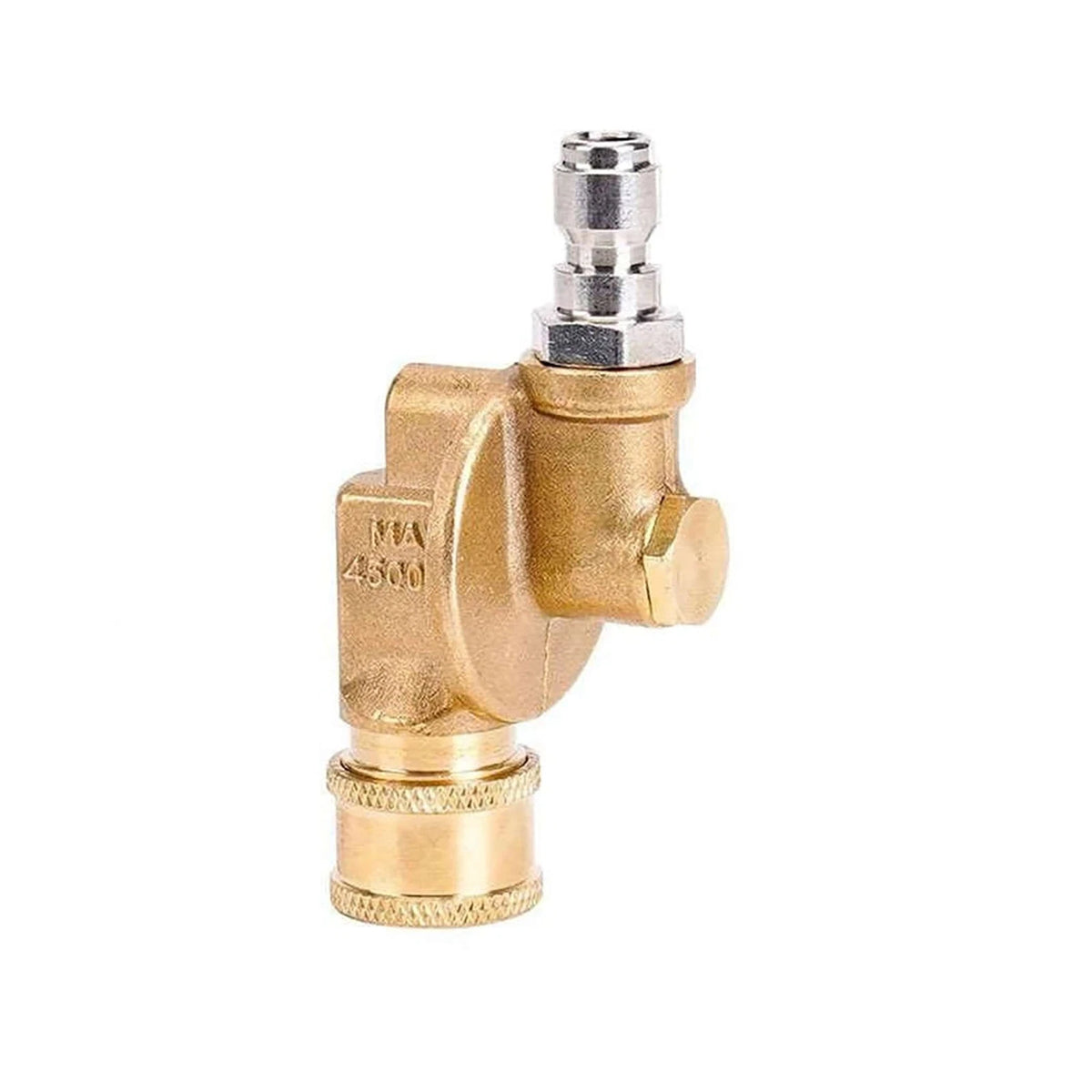 7 Angles Rotating Coupler 4500 PSI 1/4 QC Brass Adapter For High Pressure Hose