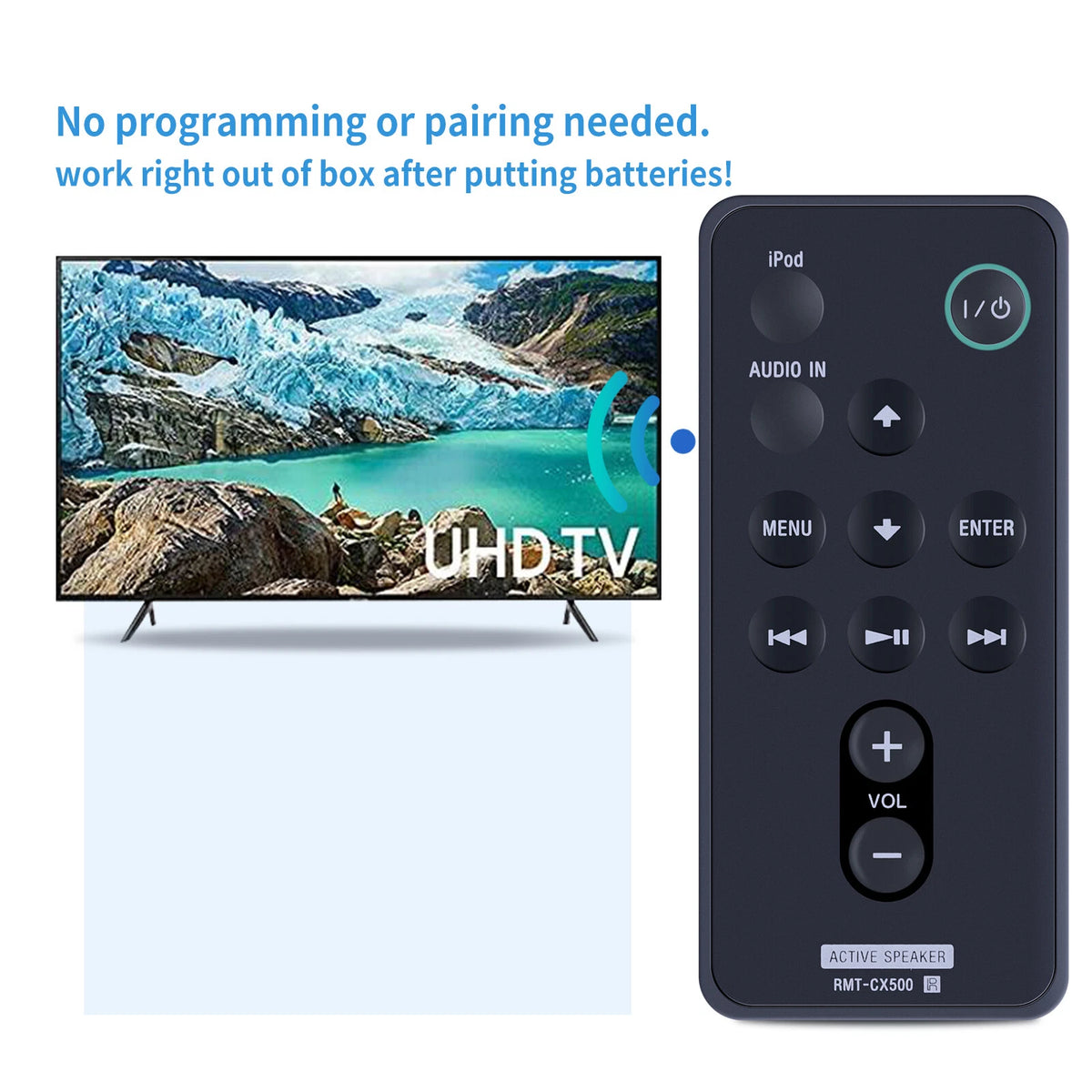 RMT-CX500 For Sony Speaker Audio Remote Control RDP-XA700iPN RDP-X500IP