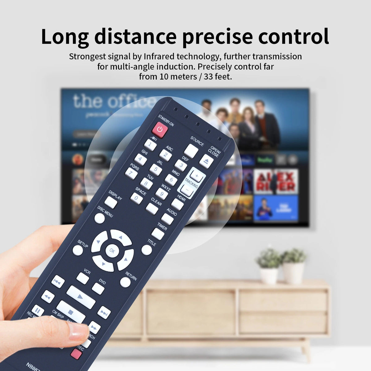 NB887 NB887UD Remote Control For Magnavox DVD VCR Combo ZV427MG9 RZV427MG9