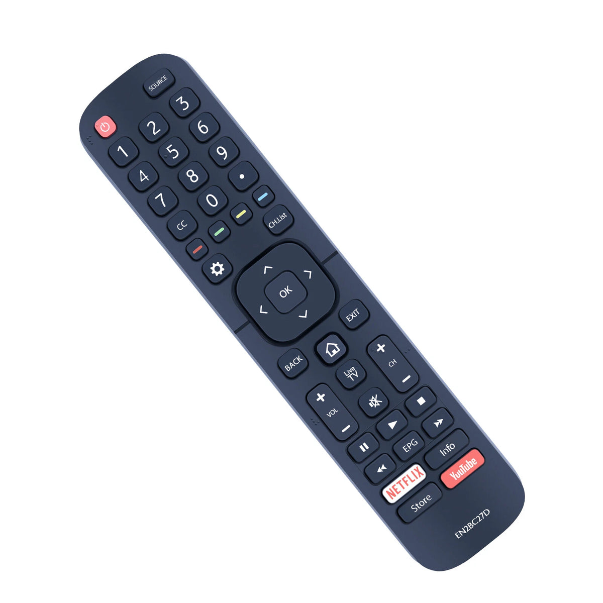 EN2BC27D For Dévant LCD LED TV With NETFLIX YouTube Remote Control