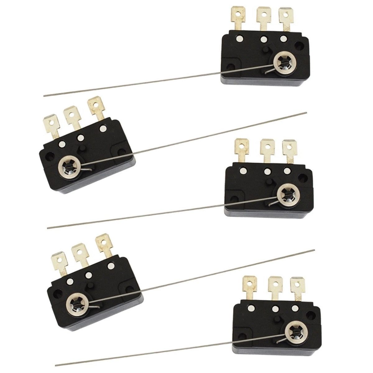 5 Pieces Long Hinge Microswitch Arcade Change-Coin Acceptor Micro Switch