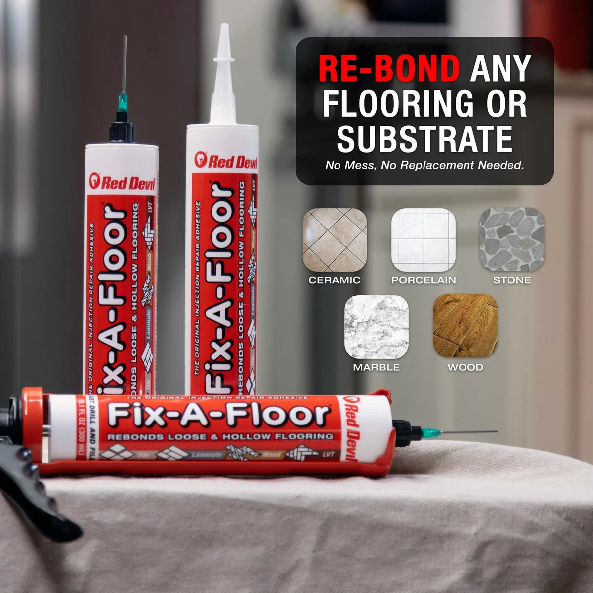 The Fix-A-Floor Loose Tile Repair 1 Gallon (Pack of 1), White