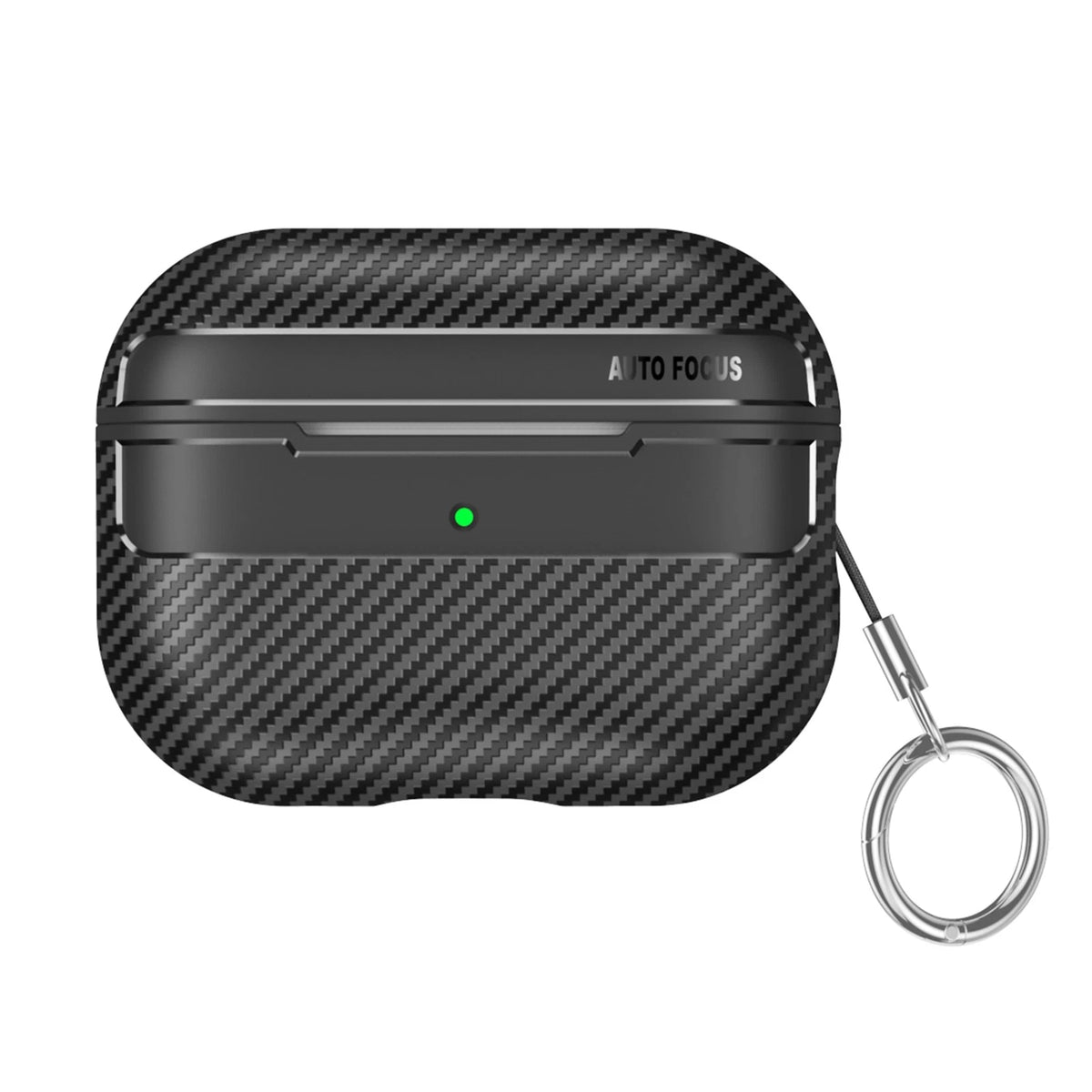 Shockproof Carbon Fiber Pattern Keychain Case Cover For Apple Airpods Pro 2nd