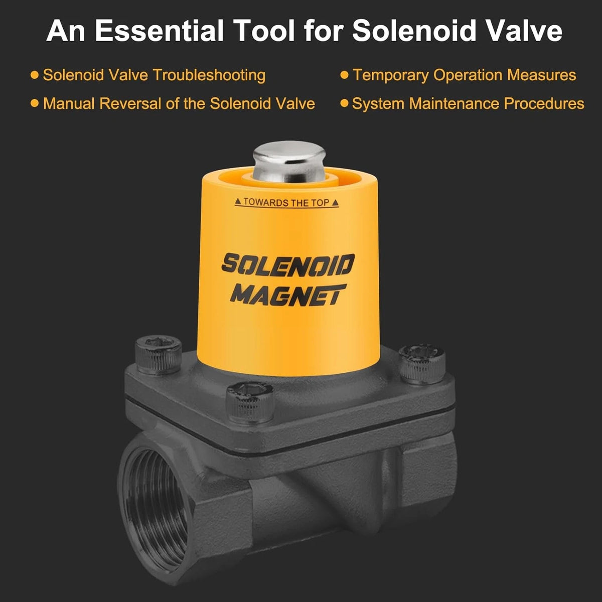 Solenoid Magnet, Valve Magnet Tool #TLMKC, 1.58 x 1.7 x inches
