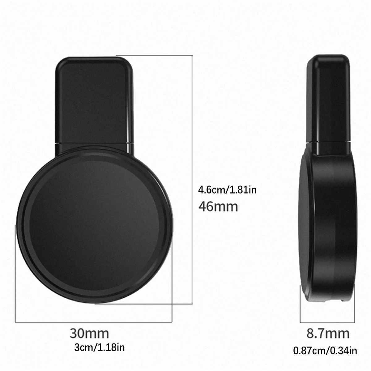 1Pc Black Wireless USB Type-C Charging Dock For Apple Watch 8 7 6 5 4 3 2 1