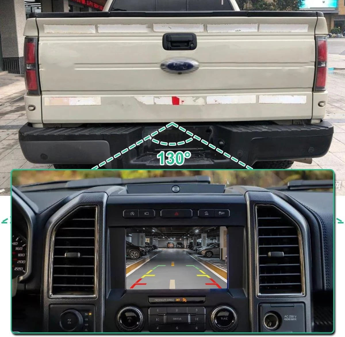 BL3Z-19G490-B OE Backup Camera Replacement for Ford F150 2010-2014 Black