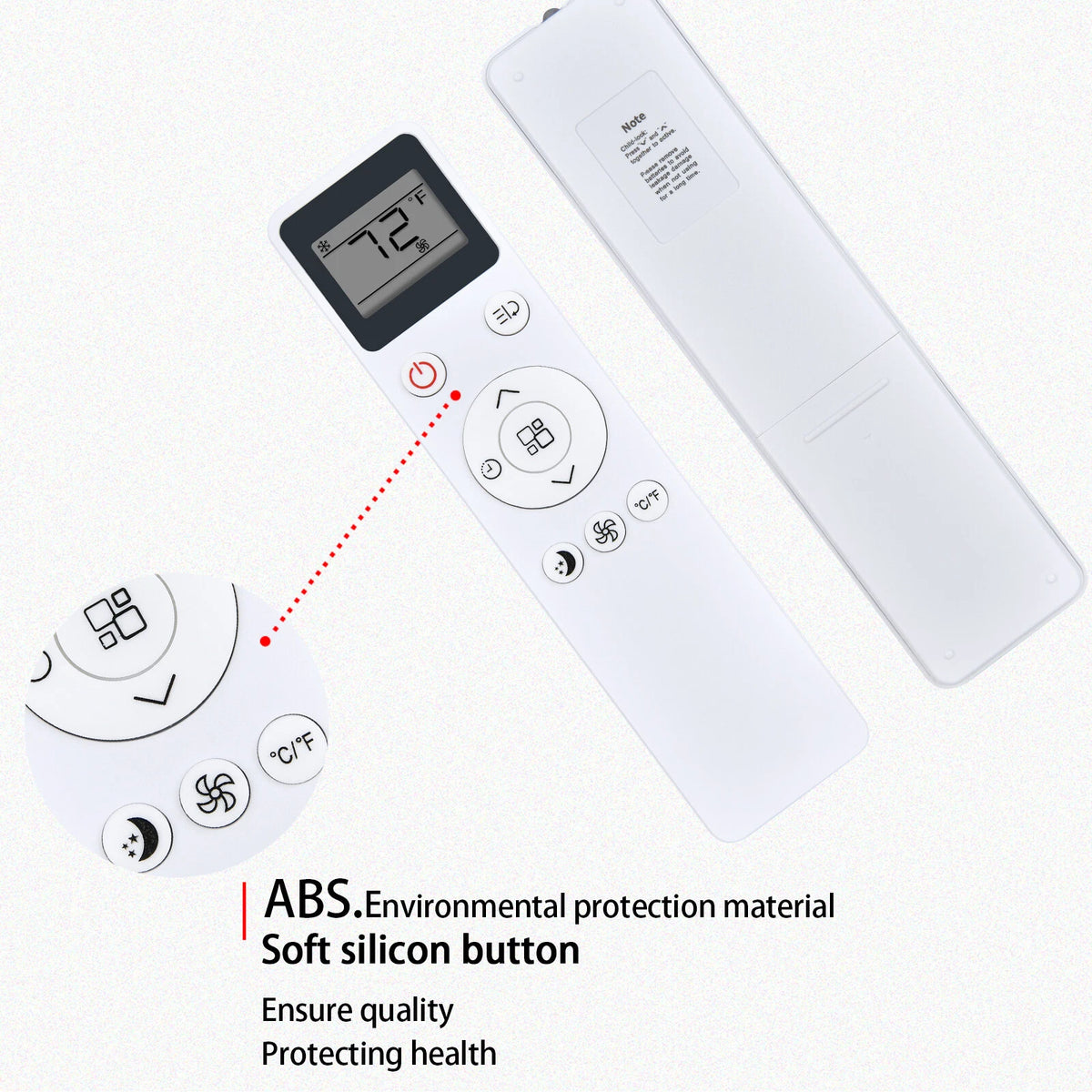 Replacement Remote Control For BLACK+ DECKER Air Conditioner 810900811A