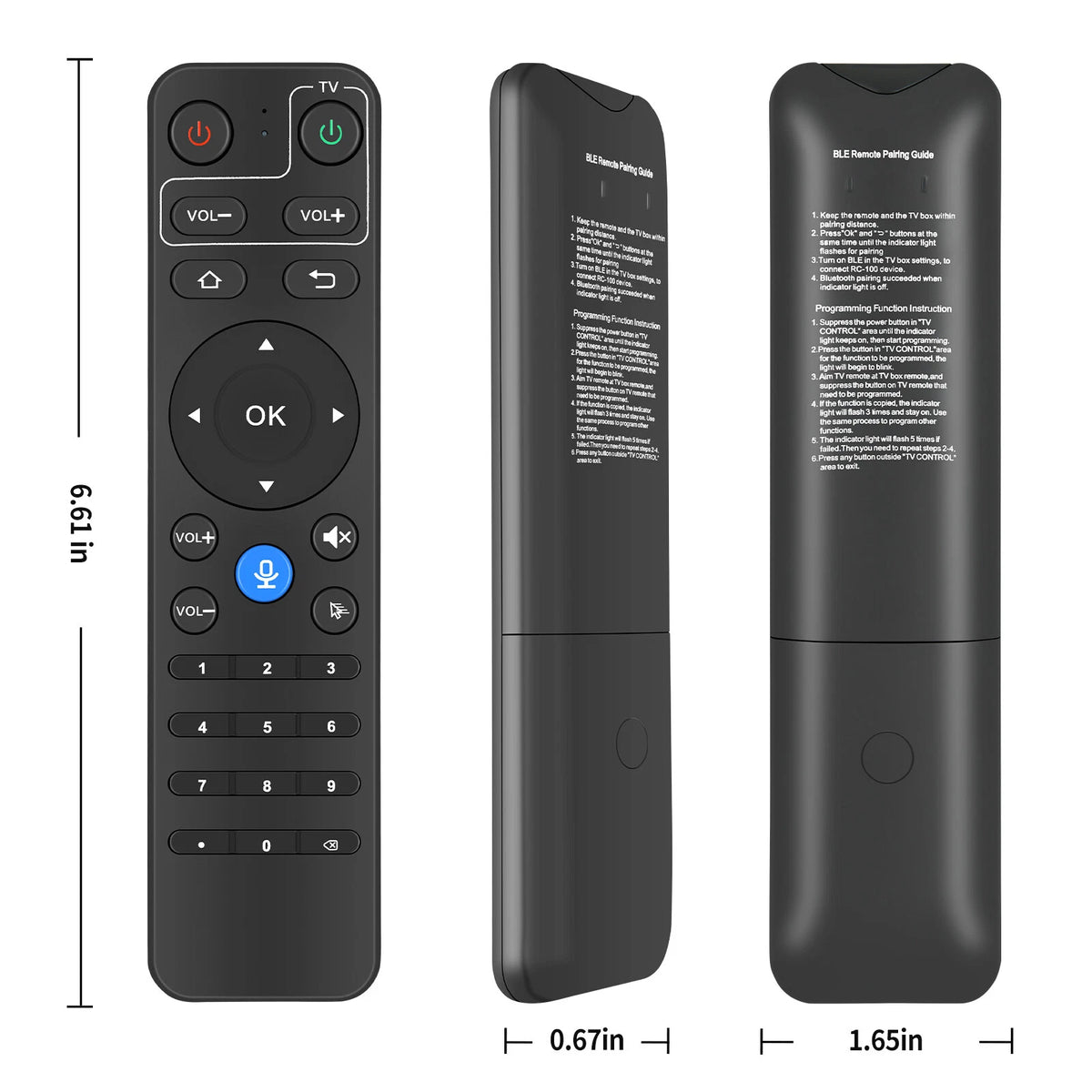 Bluettoth Voice Remote Control For 2024 StreamX X1 Pro TV Box 6K UltraHD