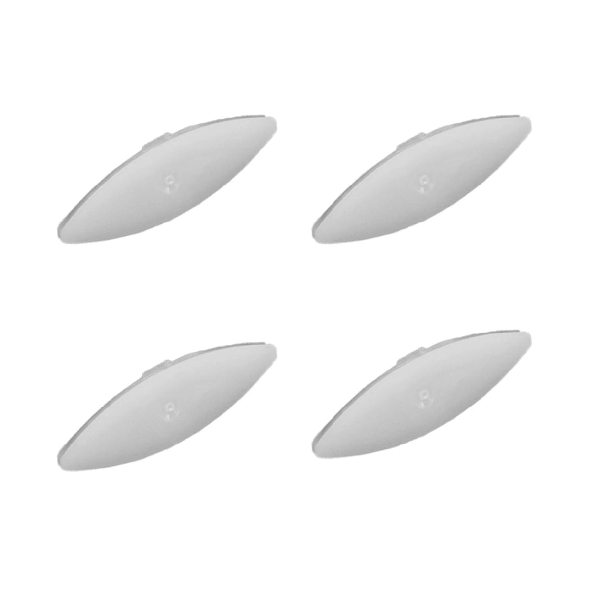 4 Pieces Toilet Seat Bumpers for Kohler, Bidet Lid Rubber White