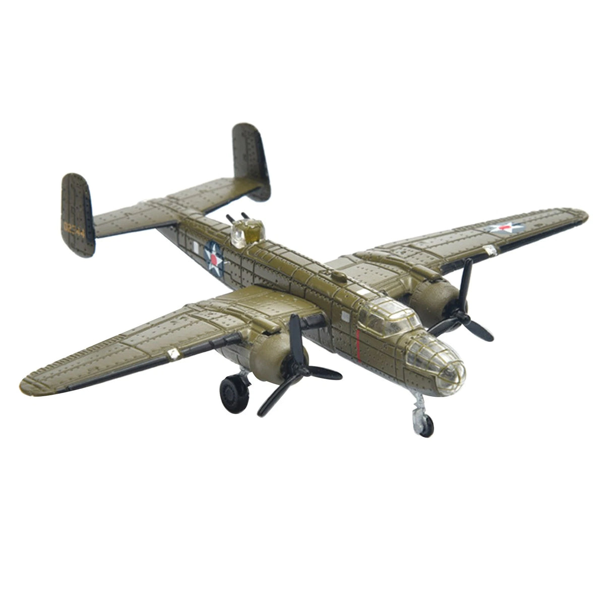 1PCS 3.1in WWII US B-25 Mitchell Bomber Model Finished Model Toy Gift Kit