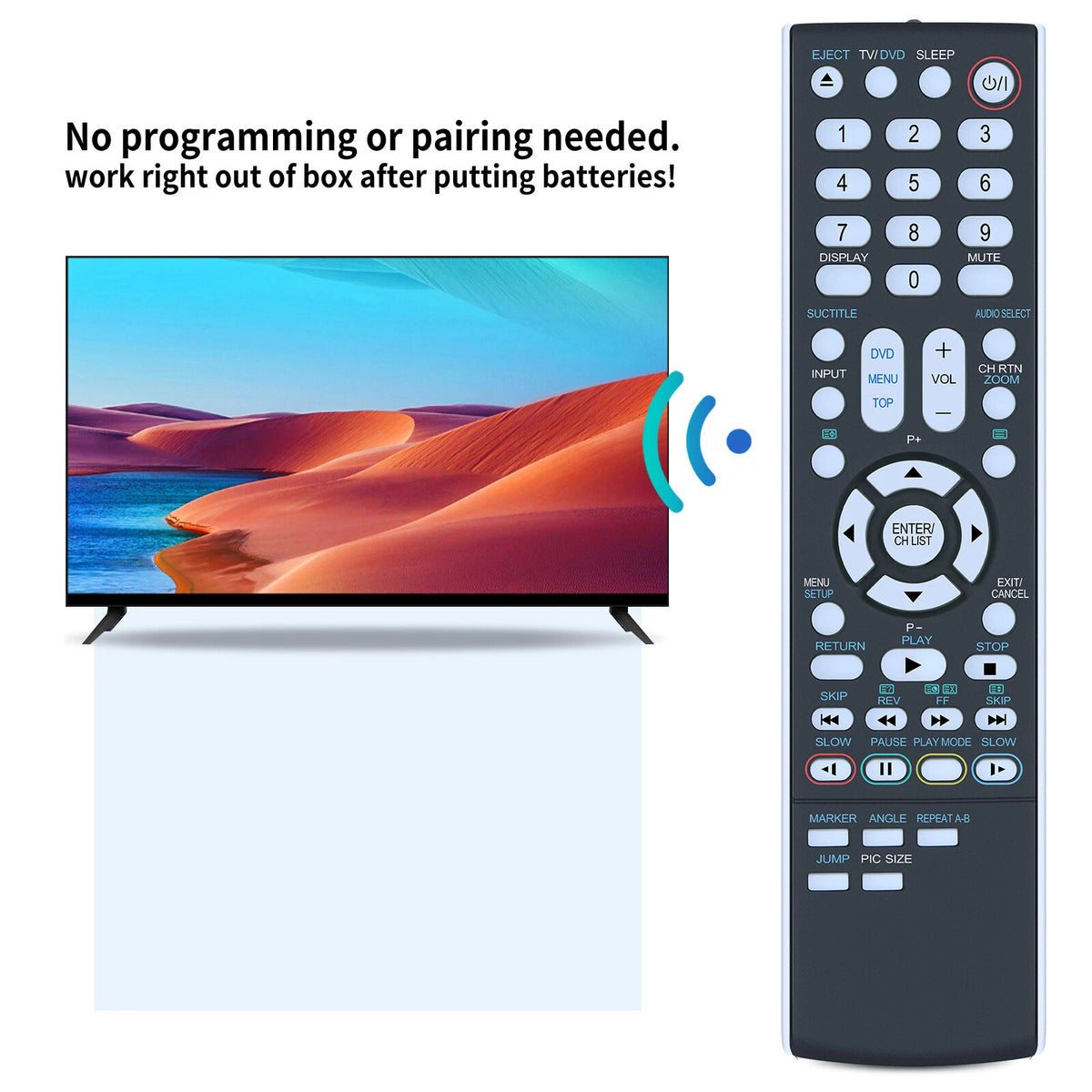 Replacement Remote Control For Toshiba SE-R0319