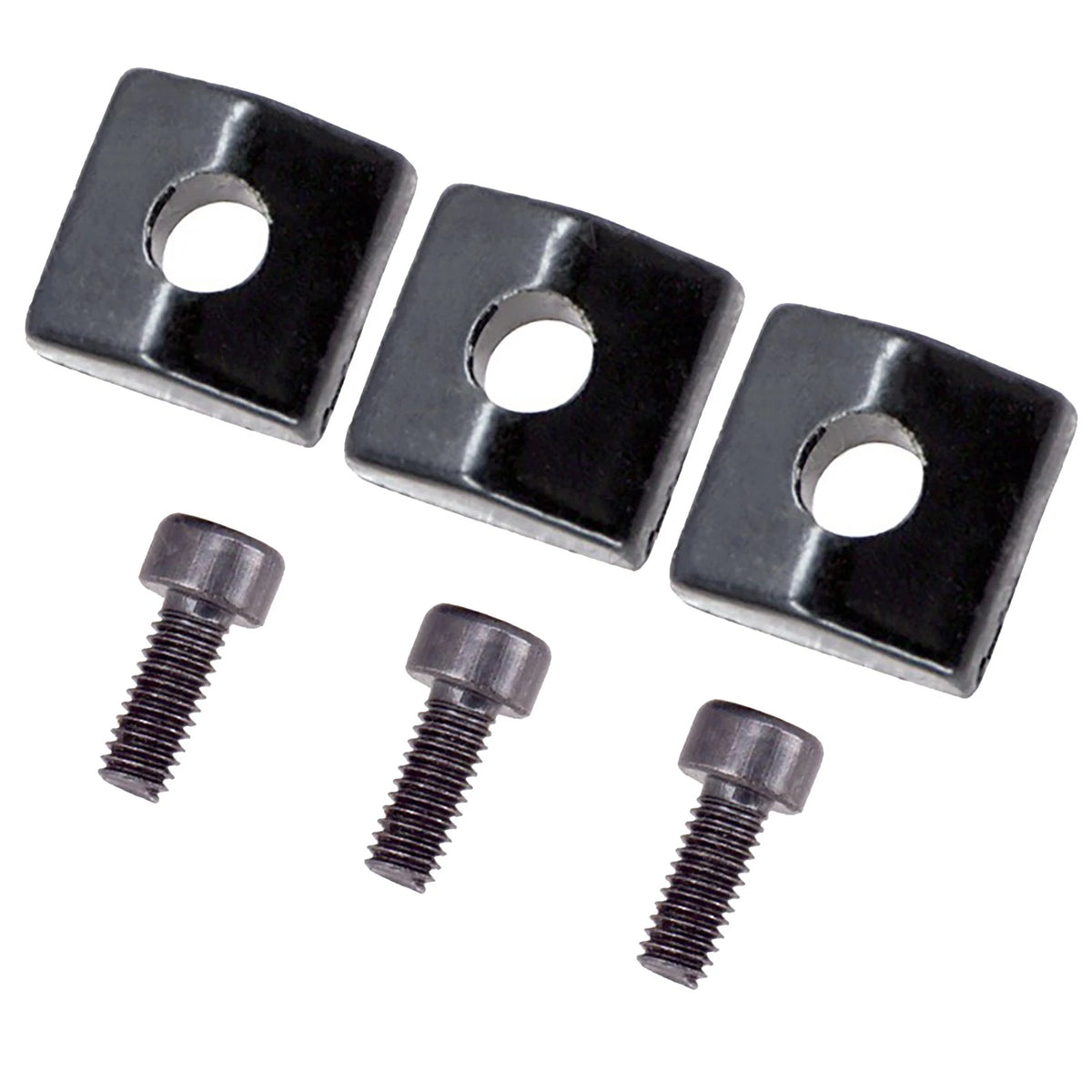 3X Electric Guitar Locking Nut Block Clamp &Screws Black For Floyd Rose tremolo,
