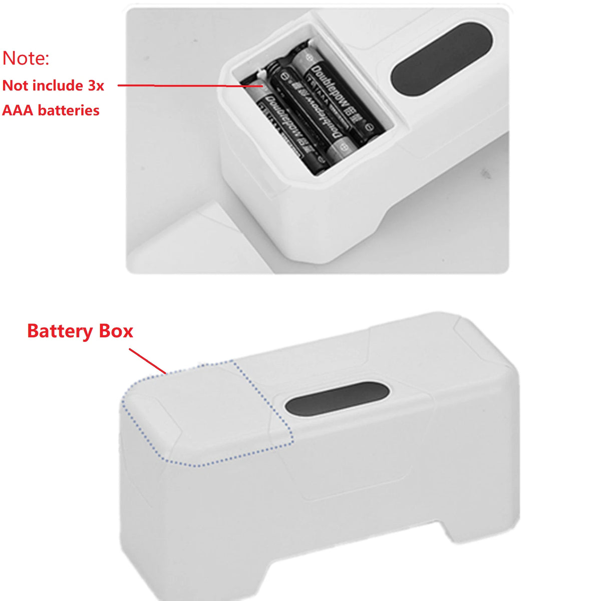 ABS Plastic Automatic Touchless Toilet Flusher Button Home Flushing Sensor