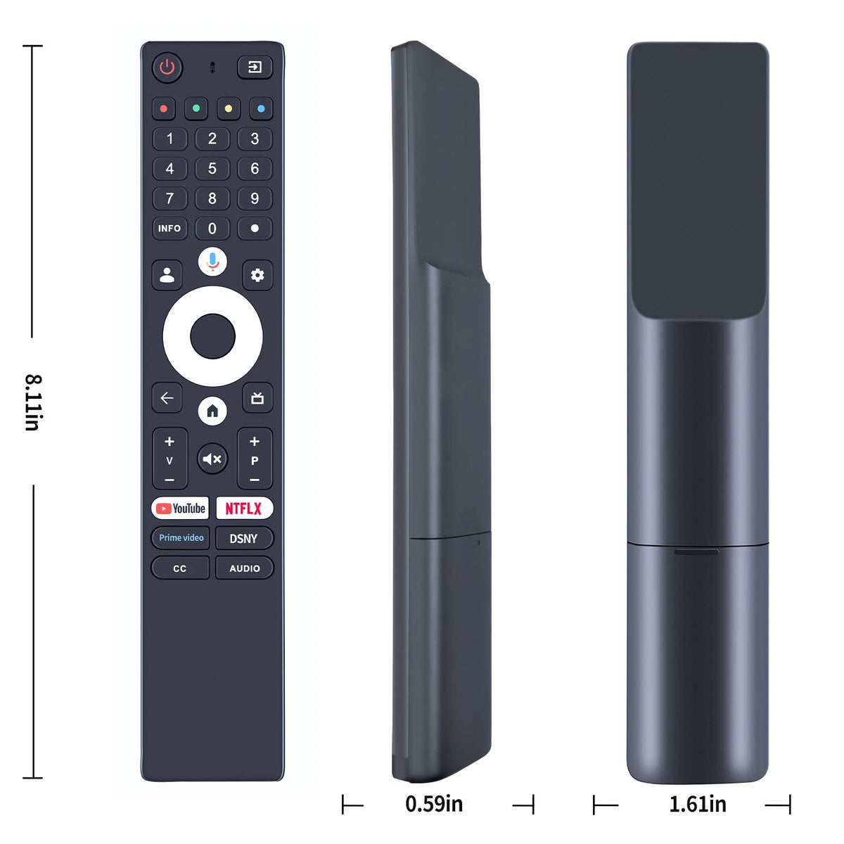 Remote Control For WOW Smart TV with With Google Assistant