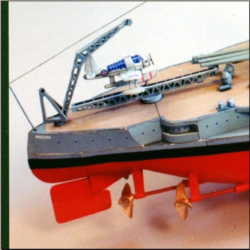 1/250 USS Arizona BB-39 Battleship Paper Model Ship Unassembled Unassembled Kit;