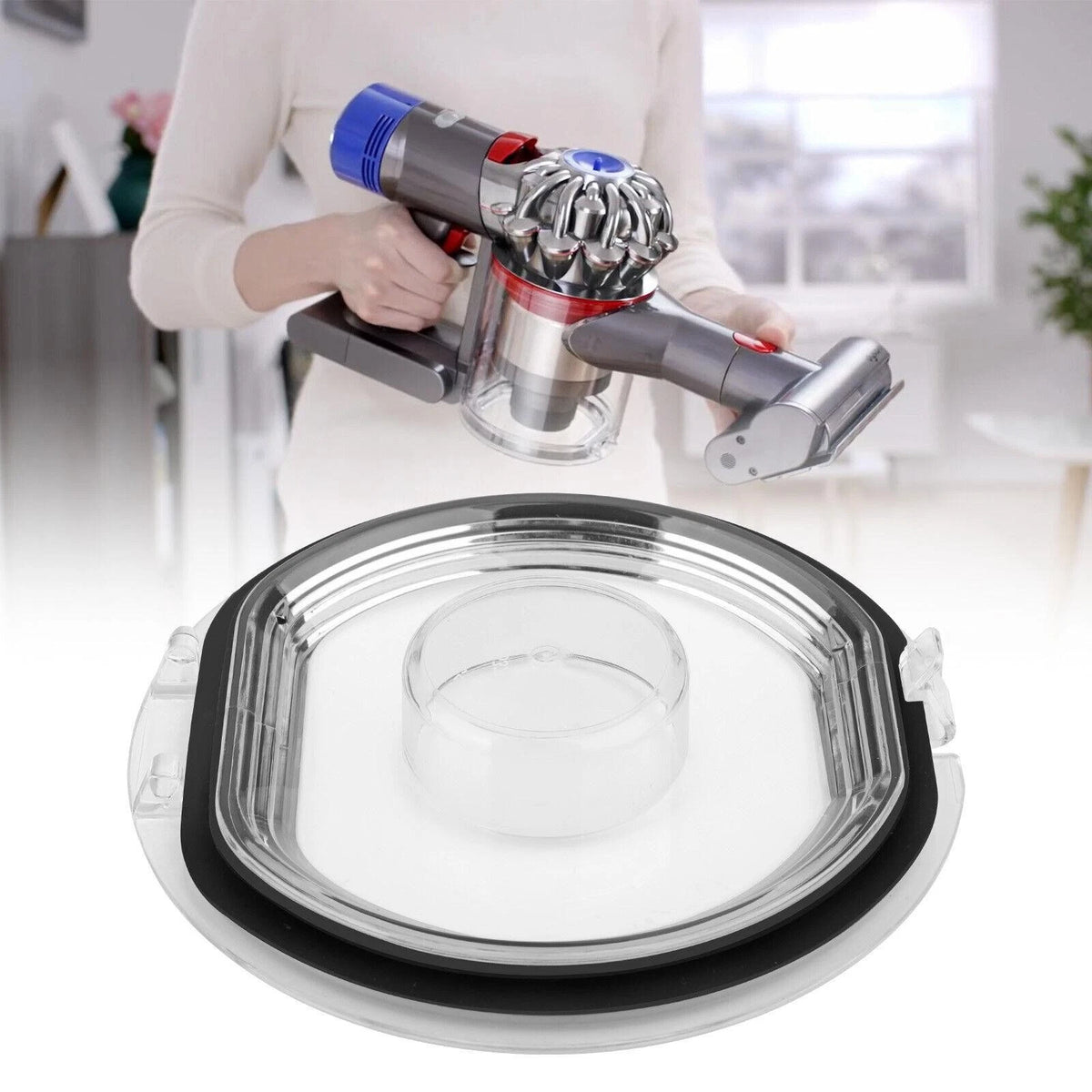 Dustbin Lid Cap For Dyson V7/V8 Vacuum Cleaner Cover With Sealing Ring F