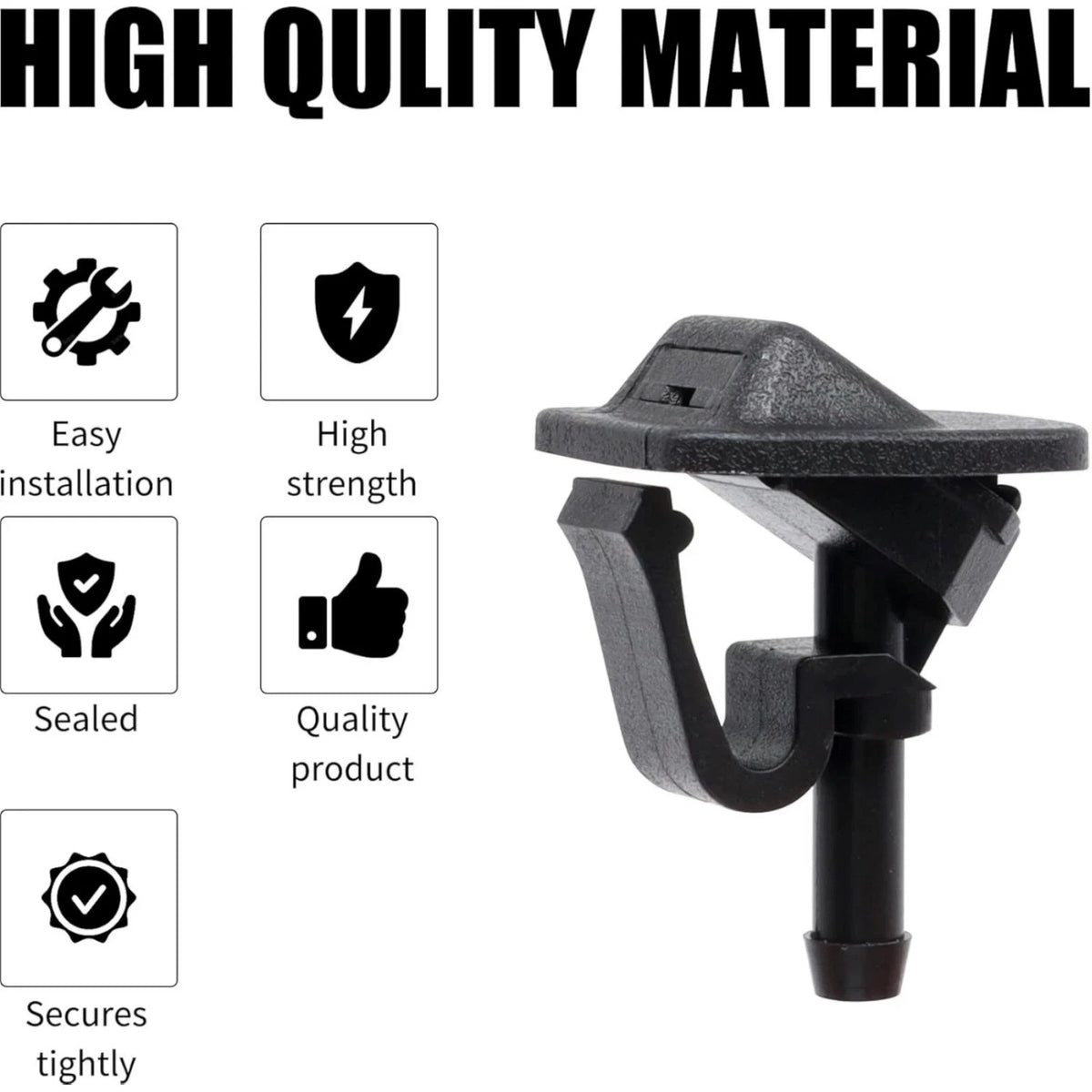 2 Pack Washer Nozzle Wiper Spray For Jeep Wrangler 1997-2013 Replacement Part