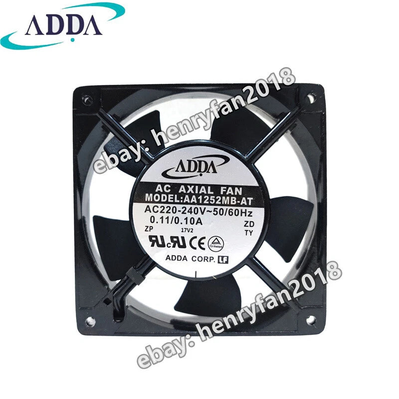 ADDA AA1252MB-AT Axial Fan AC 220-240V 0.11/0.10A 120*120*25mm Cooling Fan 2Pin