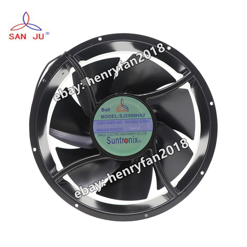 SANJUN Fan SJ2509HA2 AC 220-240V 0.45A 254*254*89MM 2-wires Electric Cabinet Fan