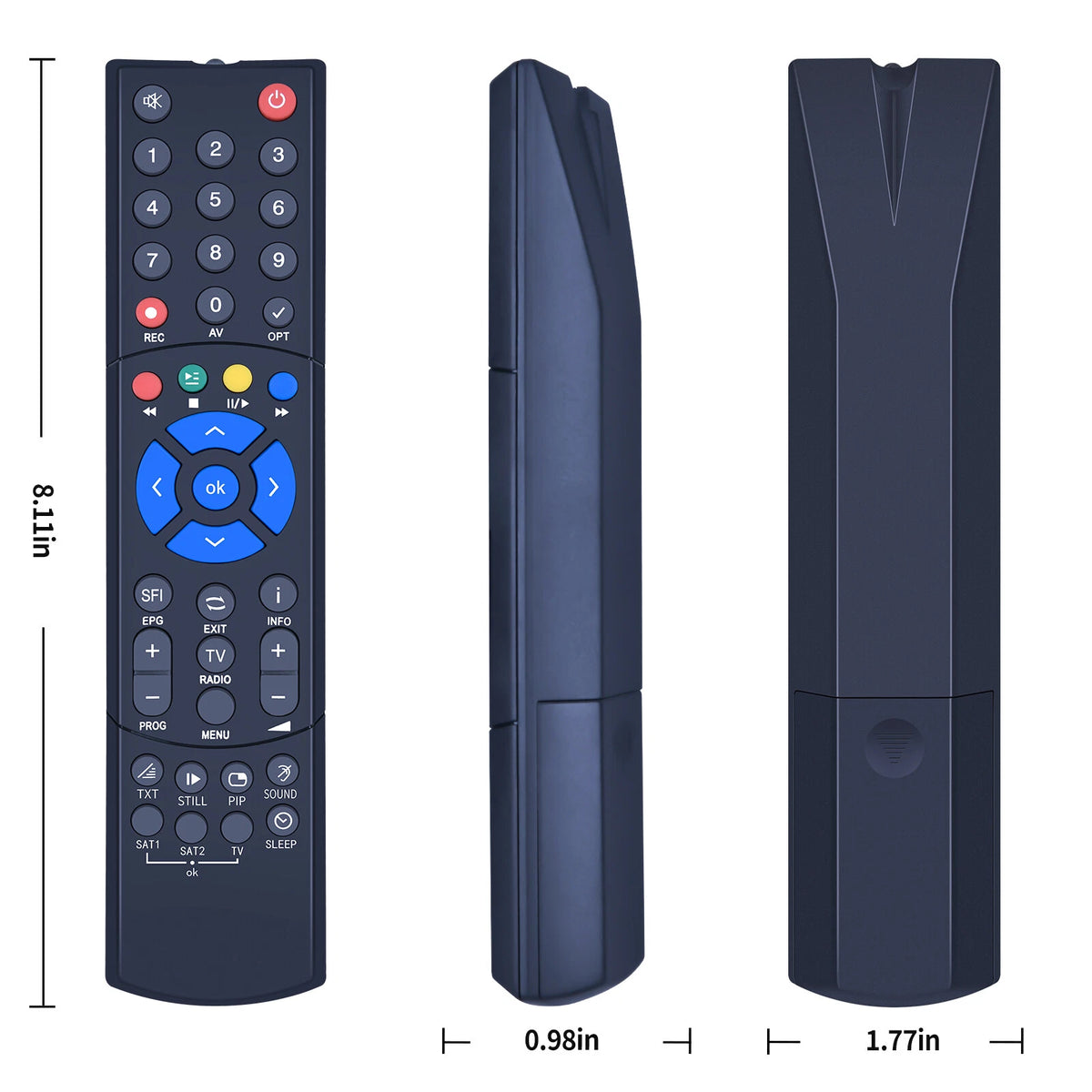 Replacement Remote Control For TechniSat Digic PVR235S FBPVR235