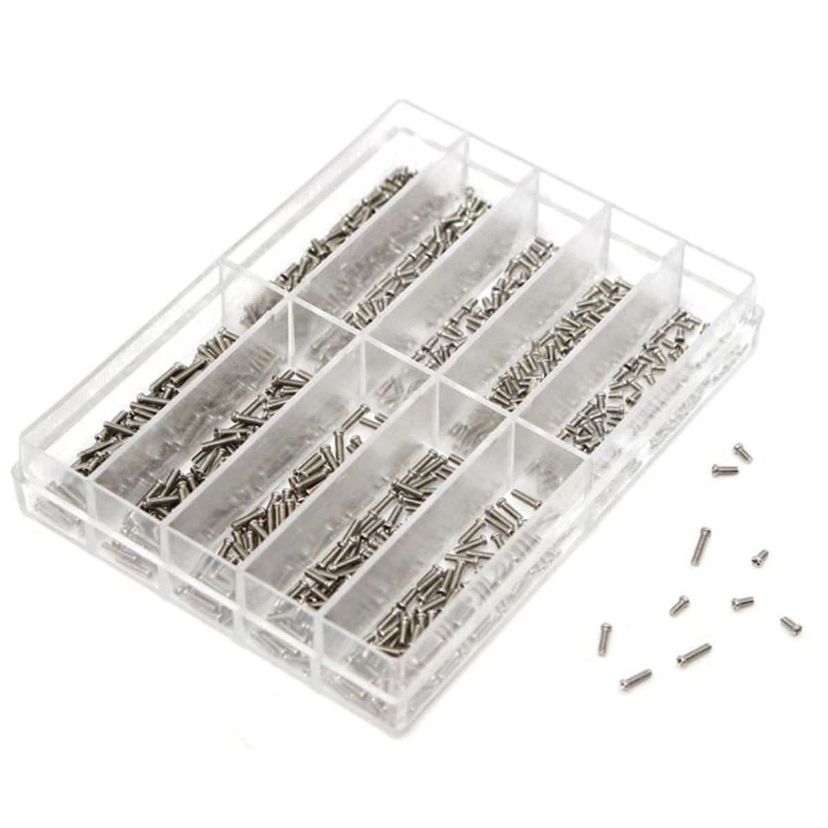1.6/2/2.5/3/3.5/4/4.5/5/5.5/6mm Stainless Steel Watch Screws Repairing Kit