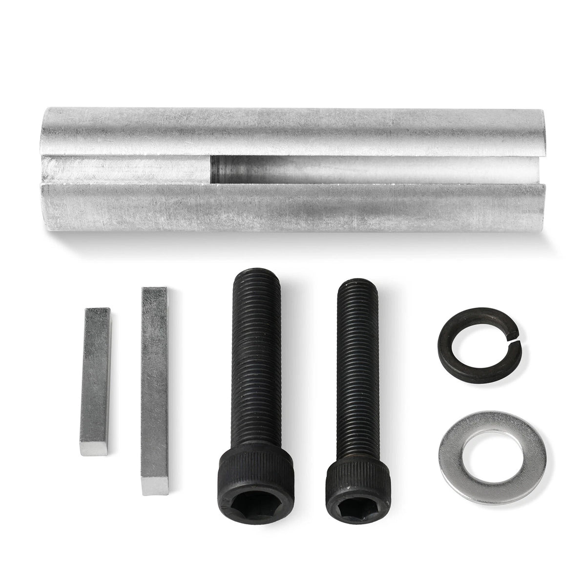 Extended 1 to 1 1/ 8in 1/4" Key Gas Engine pulley Crank Shaft Sleeve Adapter