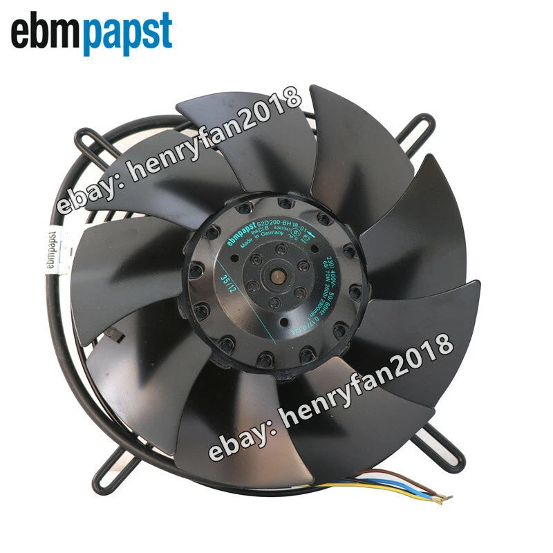 Ebmpapst S2D200-BH18-01 Axial Fan 230/400V 3~ 68/70W Control Cabinet Cooling Fan