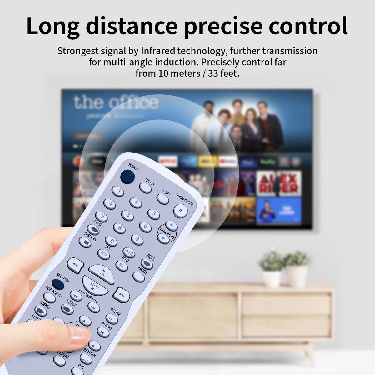 NB668 Remote Control For Sylvania DVD VCR Combo DV225SL8 DV220SL8