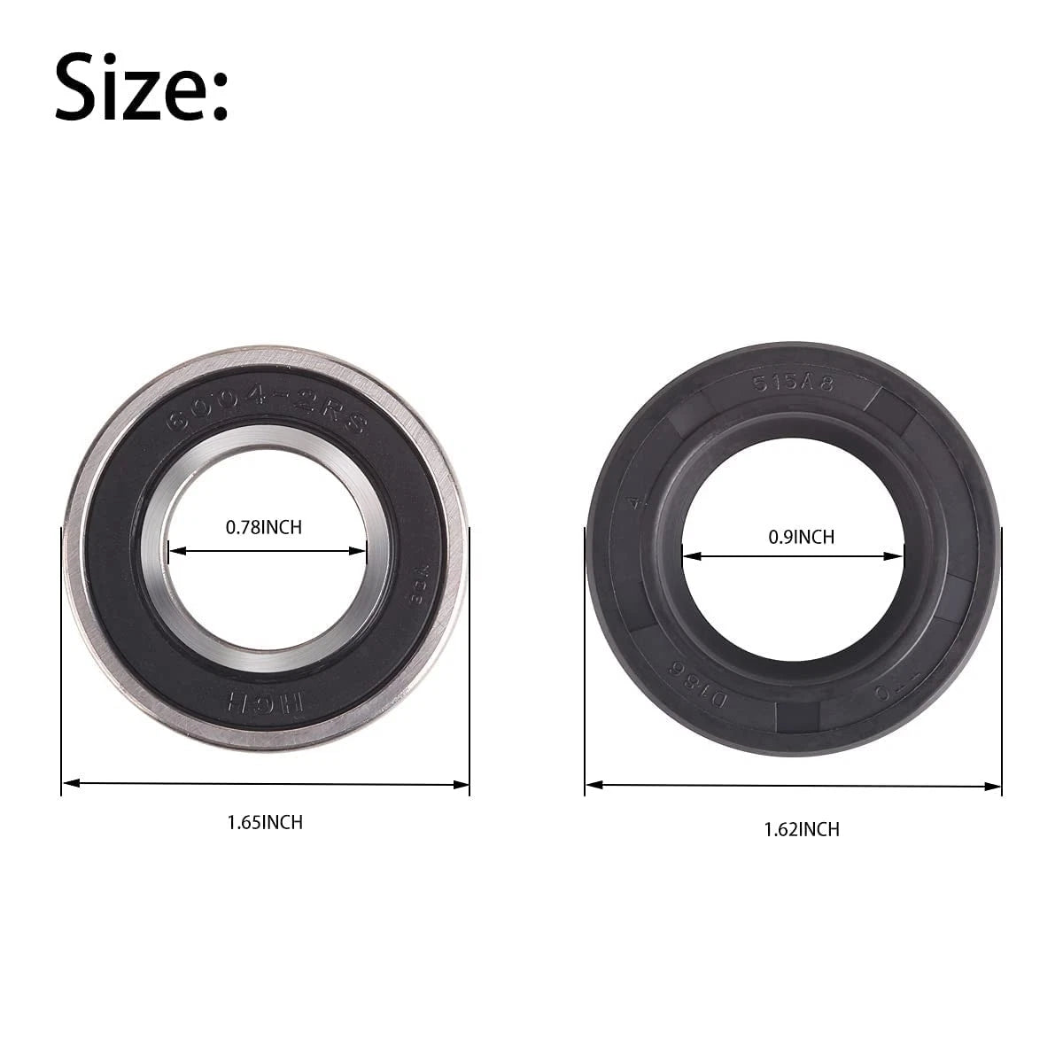 10L0L Golf Cart Rear Axle Bearing & Seal Kit for EZGO TXT, RXV, Medalist &...