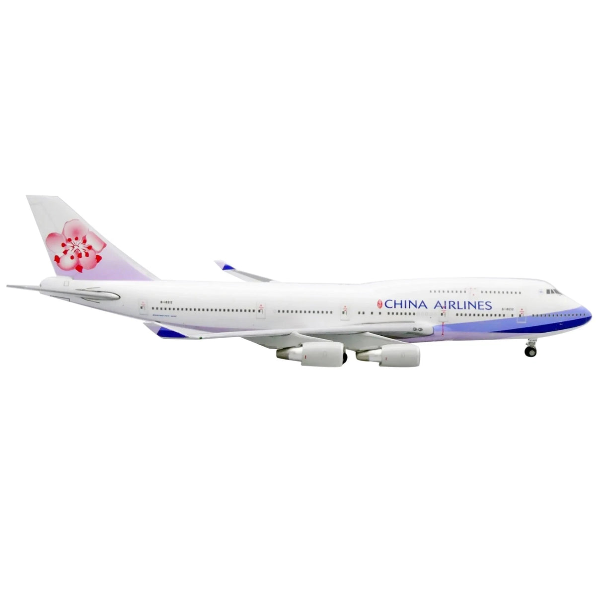 20cm Diecast Alloy 1/350 Scale China Airlines B747 Aircraft Model Scene