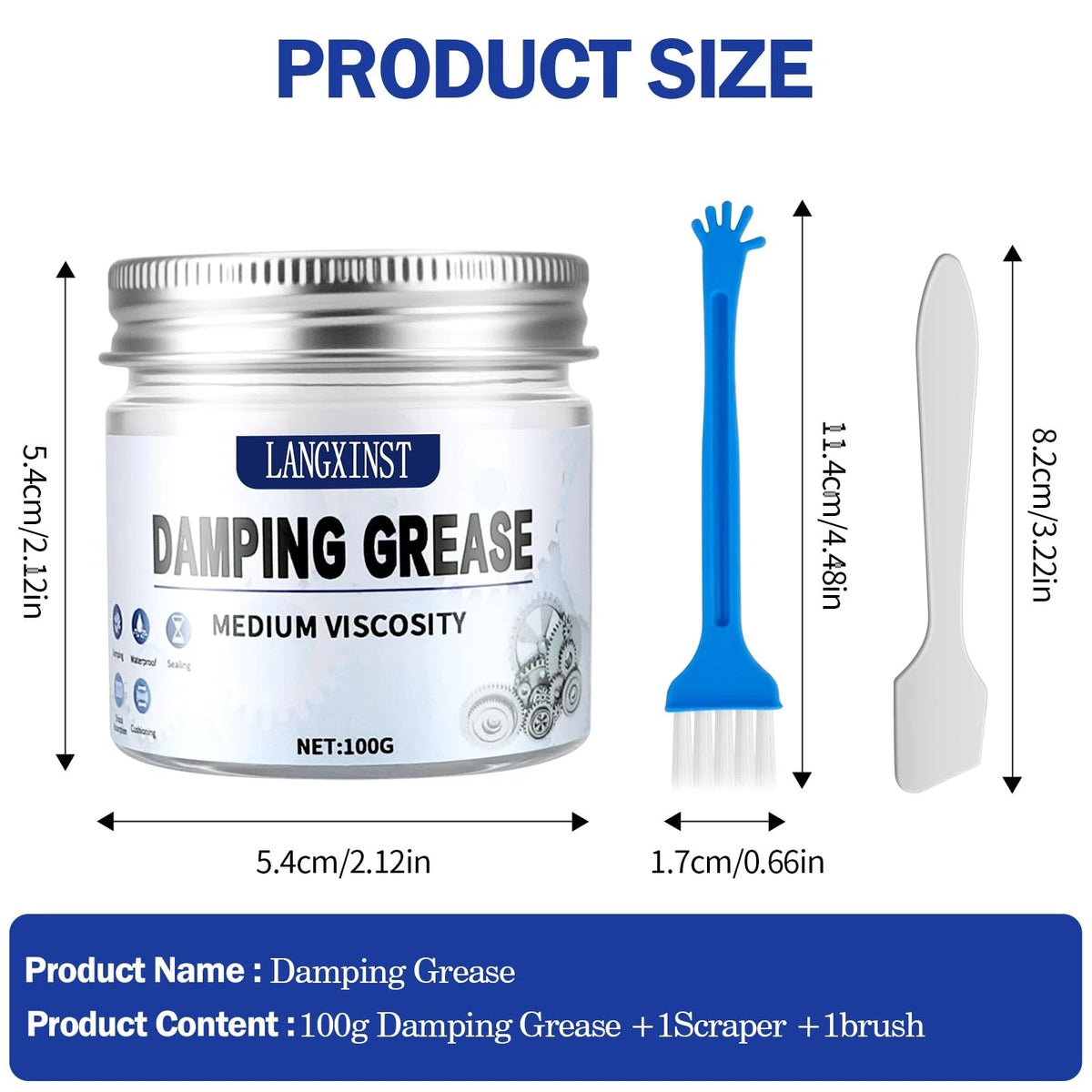 100g Damping Grease, Medium Viscosity for Washing Machine Suspension Rods