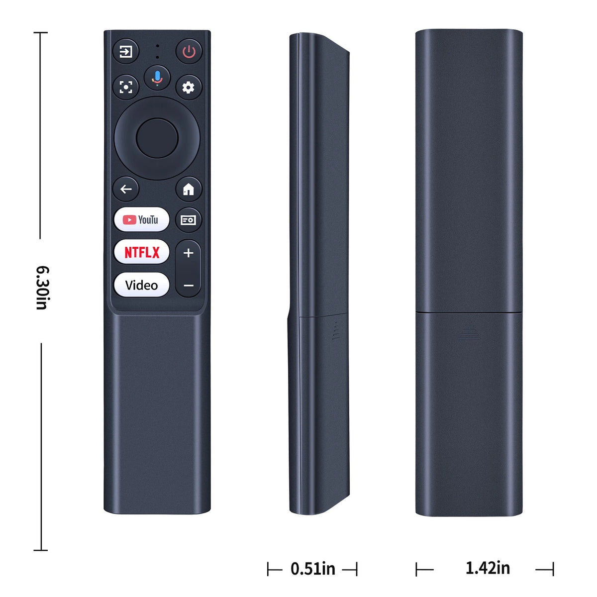 Remote Control For HAPPRUN 510G Google TV 4K Smart Projector / TCL C1 A1 A1s