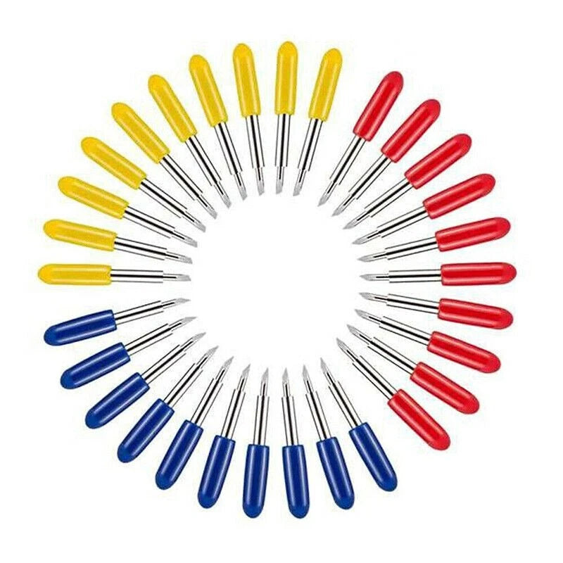 50Pcs 30°-60° Tungsten Steel Carbide Blade Roland Lettering Polished Kit