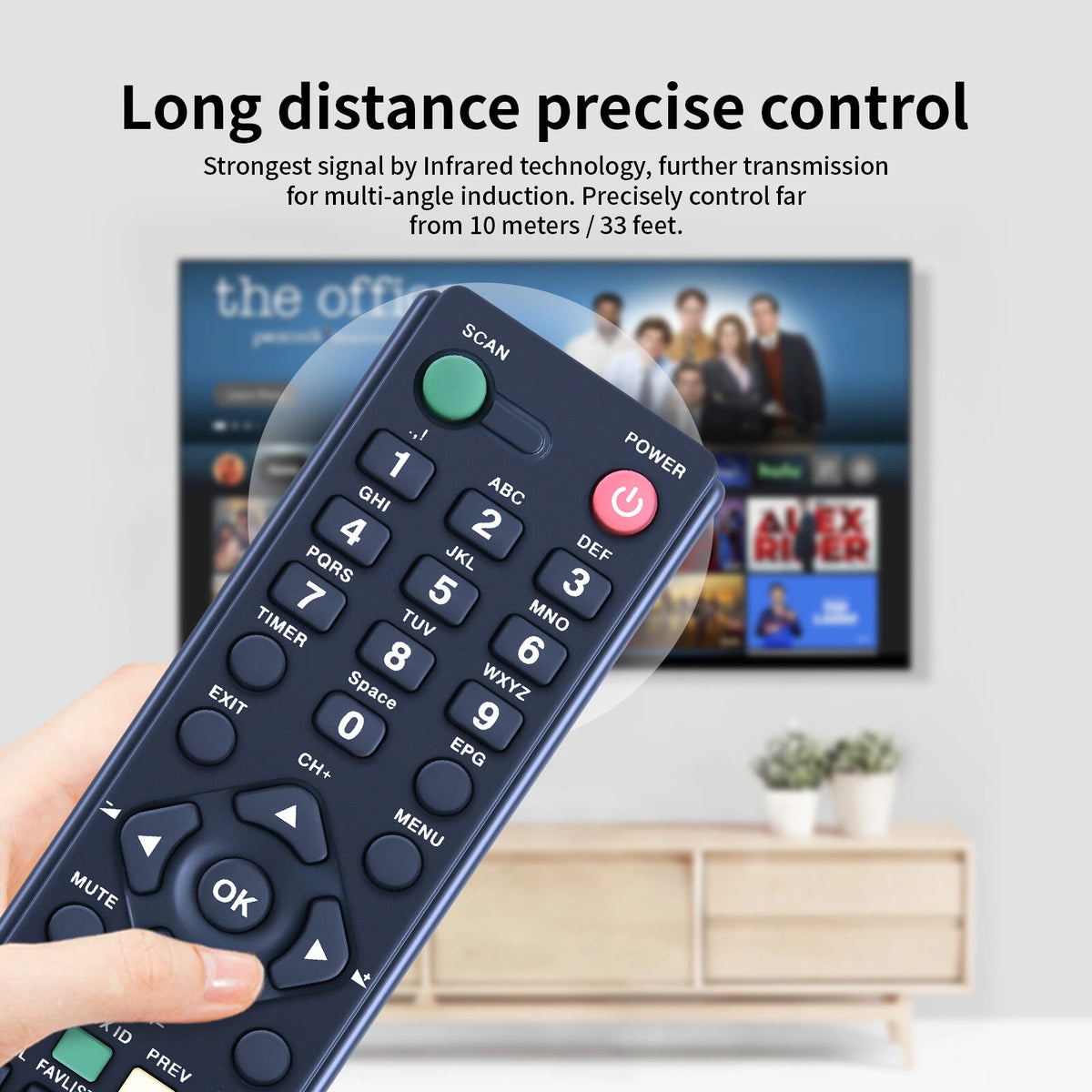 Replacement Remote Control For ABS CBN SAT-059 TV Plus Digibox