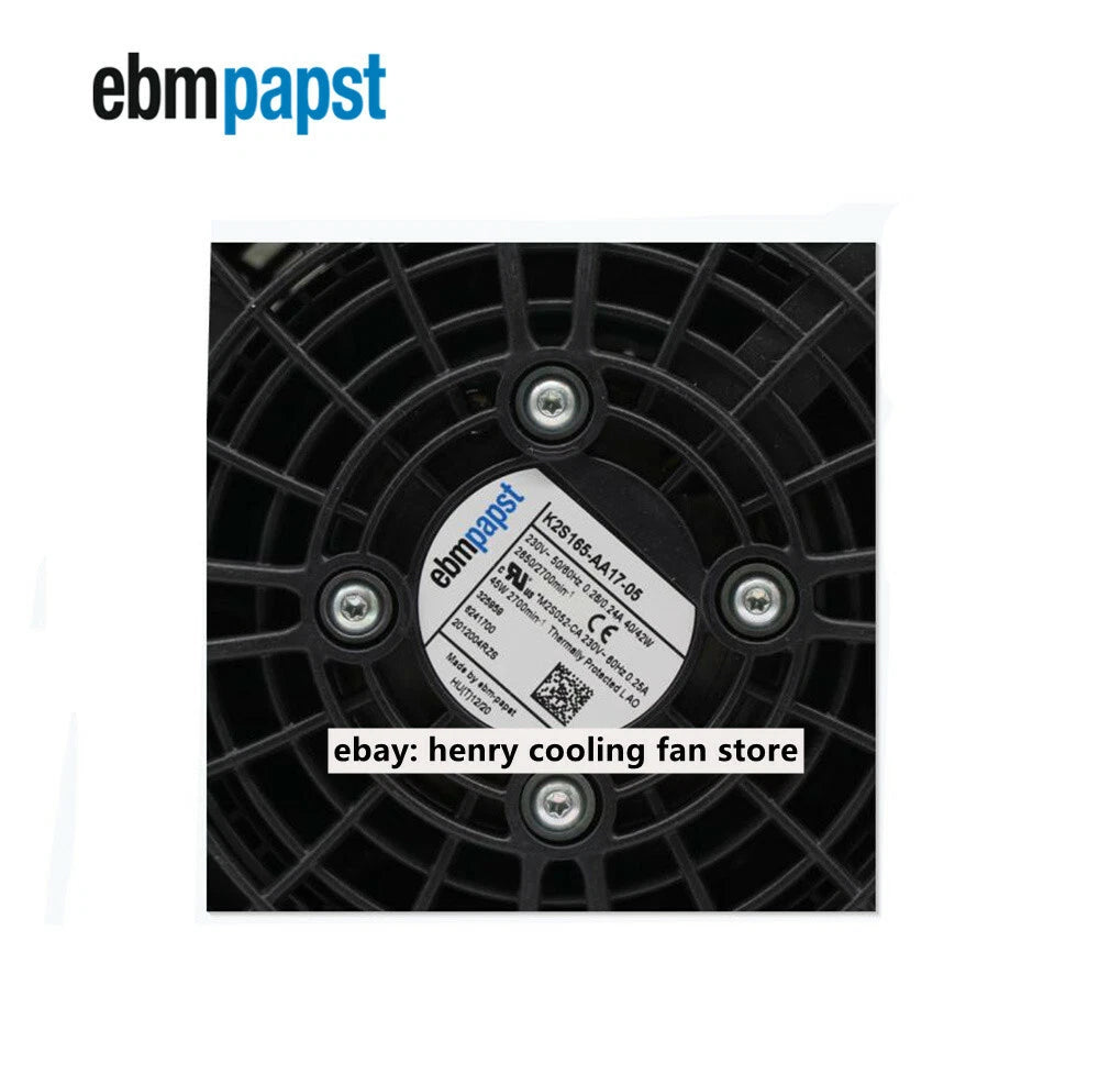 K2S165-AA17-05 Centrifugal Fan 230VAC 40/42W 2650RPM Ebmpapst Rittal Cabinet Fan