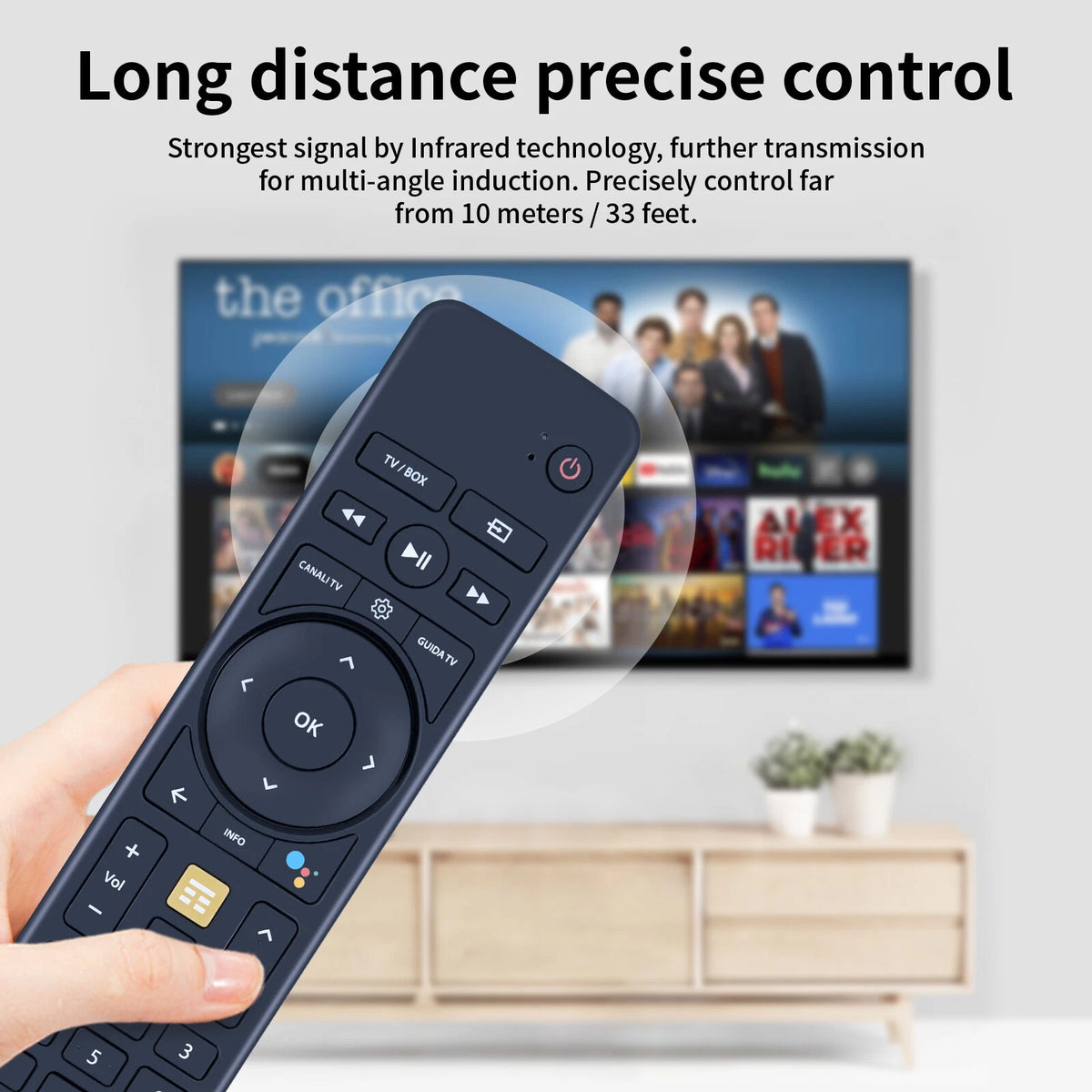 Remote Control For TimVision 2021 Decoder DVD T2 Android 4k with Voice