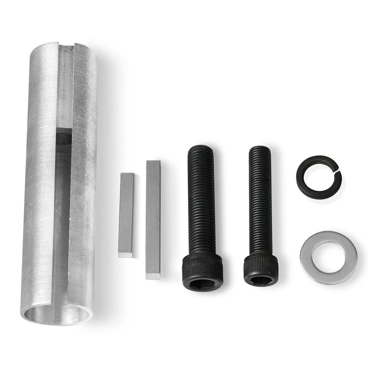 Extended 1 to 1 1/ 8in 1/4" Key Gas Engine pulley Crank Shaft Sleeve Adapter