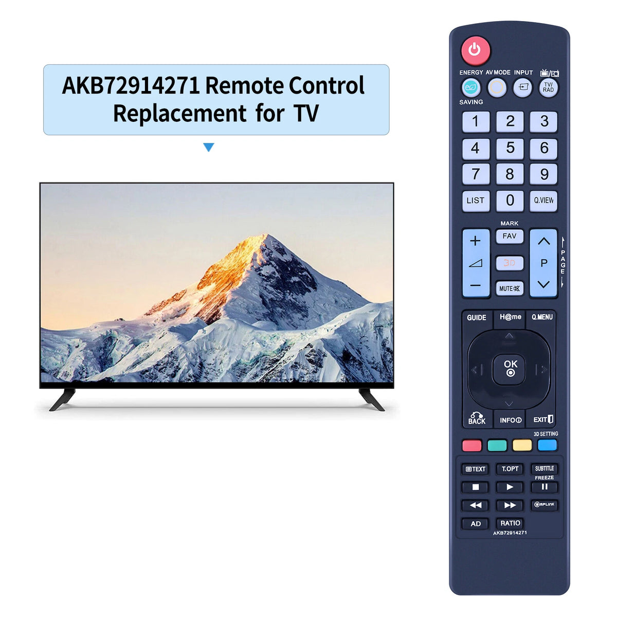 AKB72914271 Remote Control For LG TV 42PT25 50PV25 42PW35 50PW35 42PW45