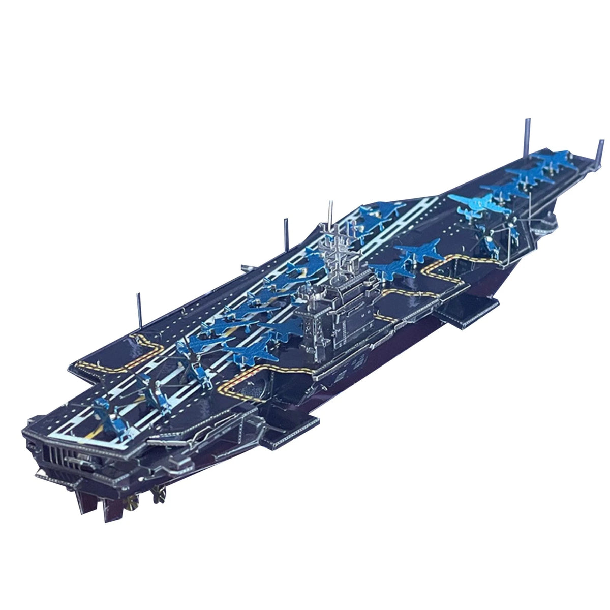 DIY Metal 1/1500 Scale USS Roosevelt Aircraft Carrier CVN-71 Model Kit Gift