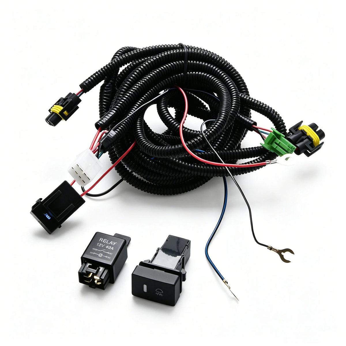 H11 Fog Light Wiring Harness Kit for Acura TL TSX RDX 12V 40A Relay LED Switch