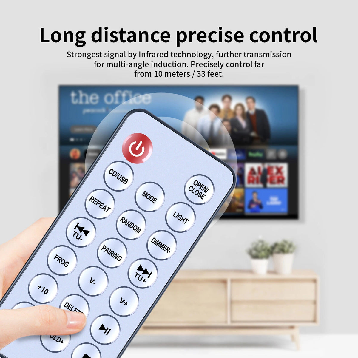 Replacement Remote Control For Akura Jukebox AJ-RD17009T