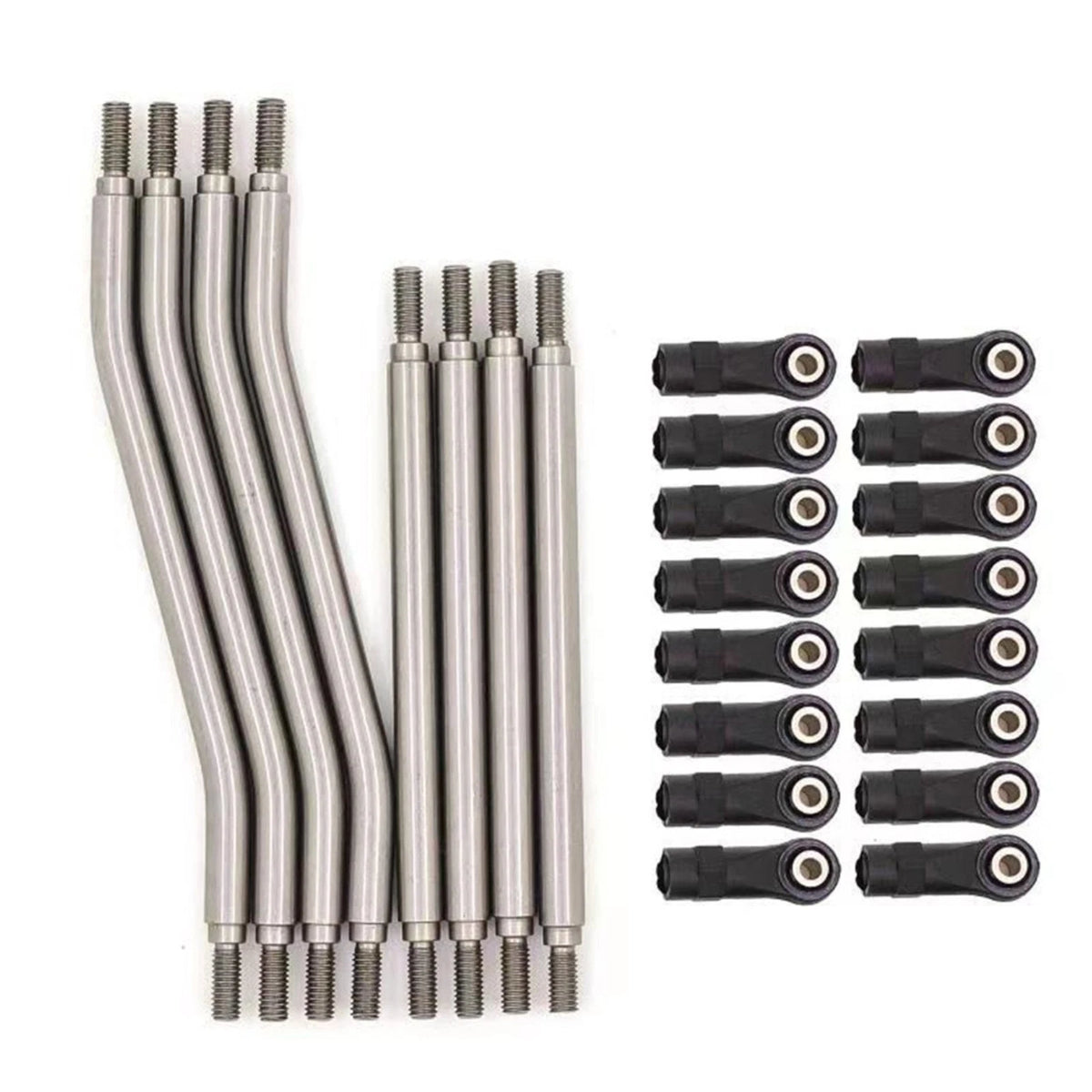 8Pcs Steel Link Plastic Rod End For Axial Capra 1.9 UTB AXI03004 1/10 RC Car