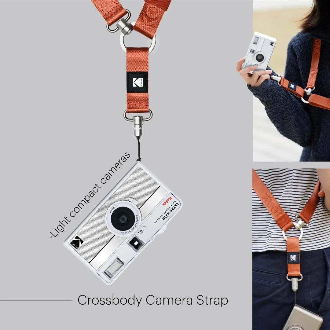 KODAK Multi-Purpose Camera Strap (QD Snaplock Free Size, Qd (Silver)