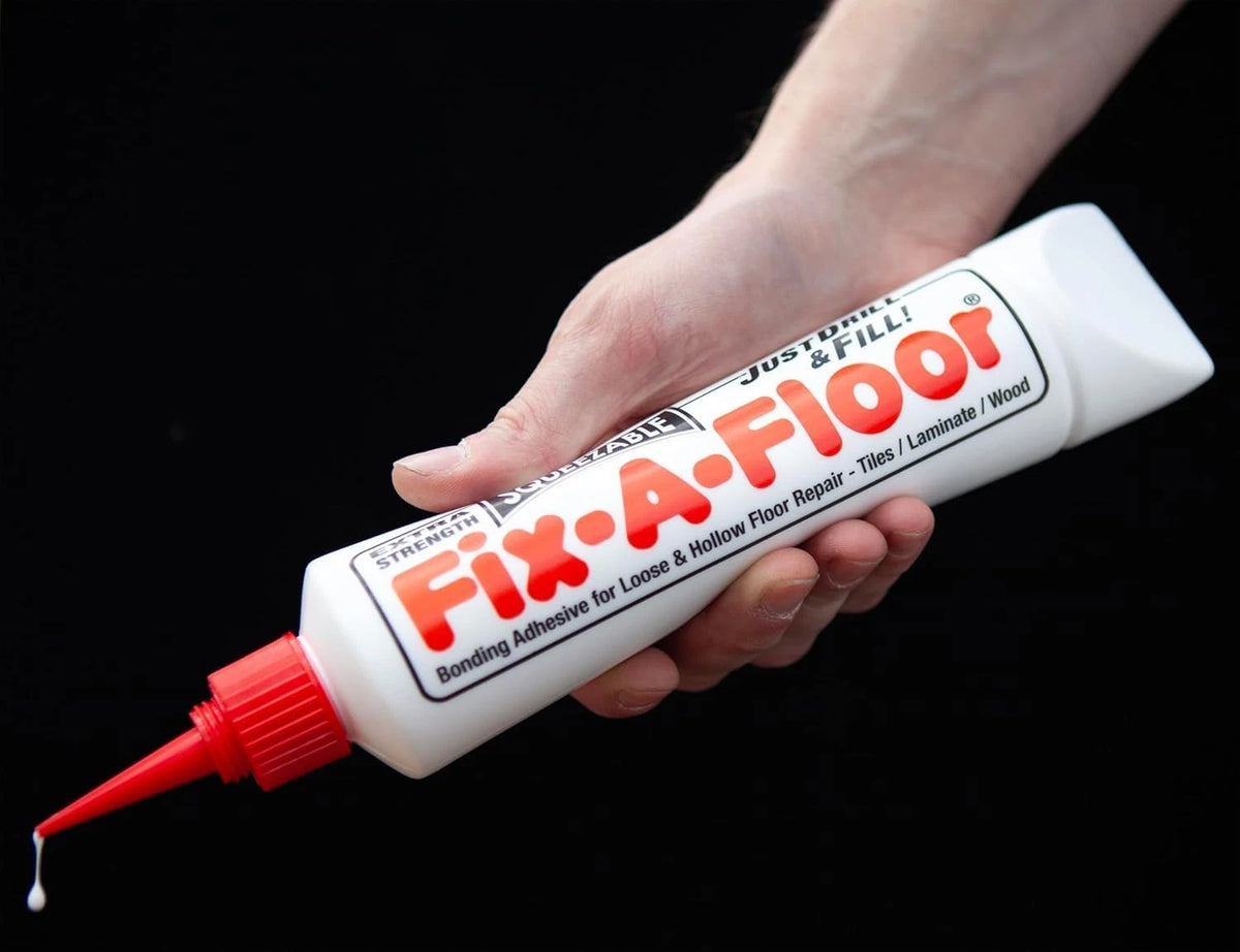 Pack of 2 - The Fix-A-Floor Squeezy All-in-One Repair Adhesive White