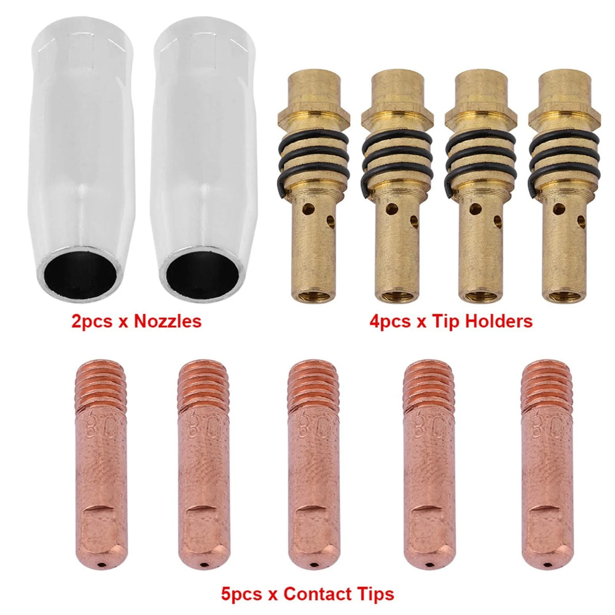 Chicago Electric Welder Parts,Boxwizard 030 Welding Tip 11Pcs 15ak, Bronze