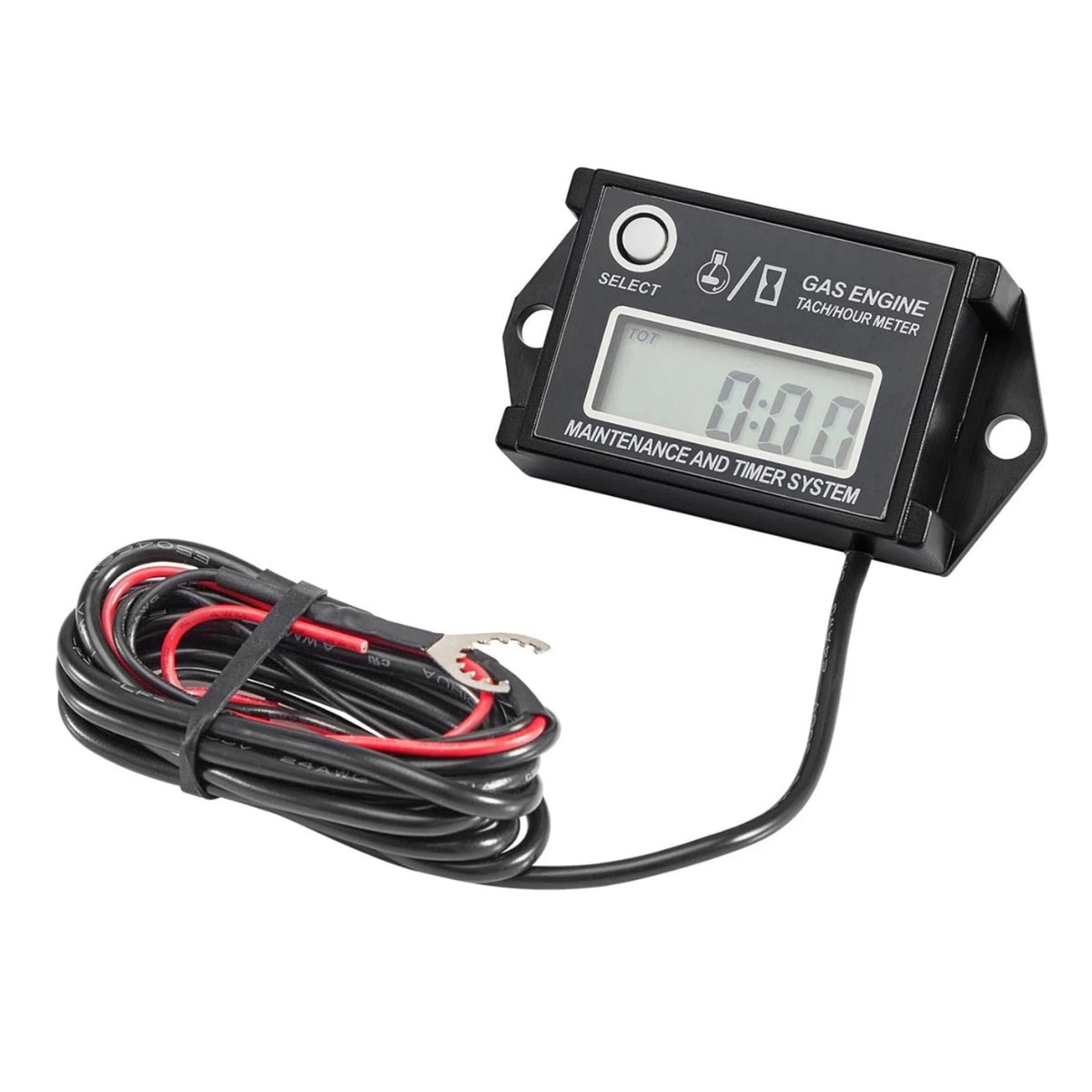 Tachometer Hour Meter 25000RPM With Service Timer For Motorcycle Lawn Mower