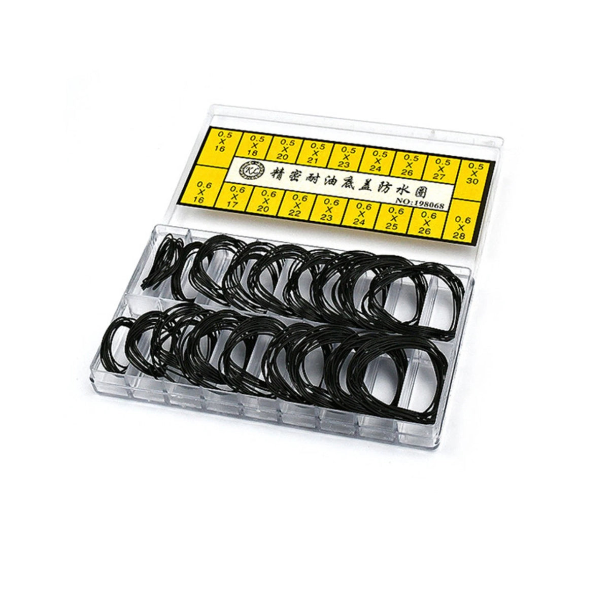 200Pcs Replacement Rubber 0.5mm 0.6mm O-ring watch washer waterproof Washer B