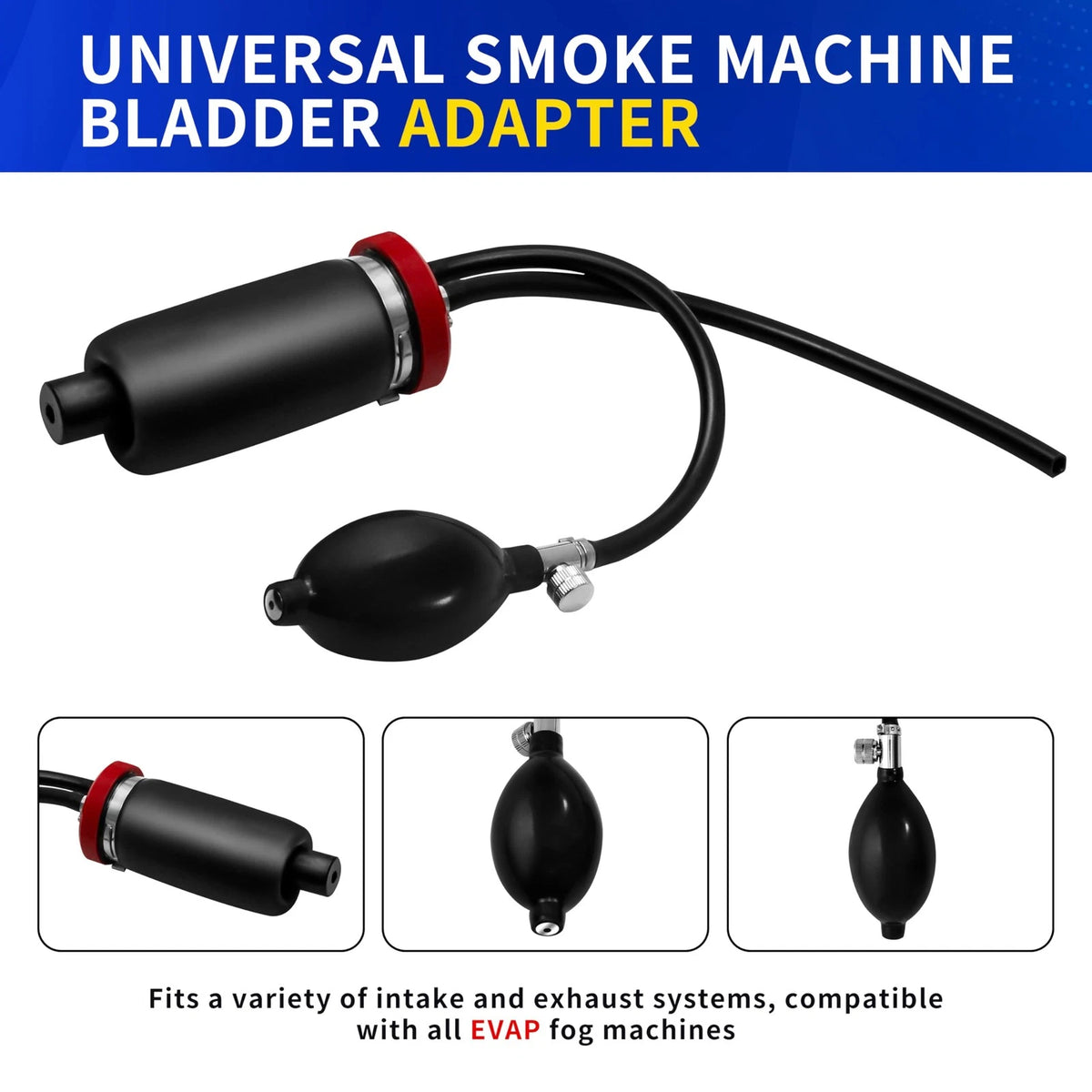 Kuntech Universal Easy Intake Adapter, Automotive Smoke Machine Inflatable...